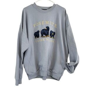Brandy Melville John Galt Periwinkle‎ Yosemite Erica Sweatshirt Pockets
